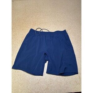 Rhone Men’s Shorts Size XL Training Performance Unlined Workout Stretch Blue J1